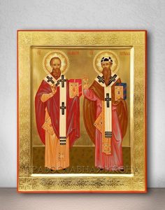 Икона «Афанасий и Кирилл, святители» Биробиджан