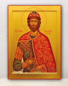 Икона «Александр Невский, великий князь» Биробиджан