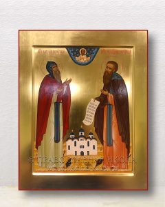 Икона «Антоний и Феодосий Печерские» Биробиджан