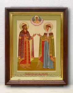Икона «Петр и Феврония» (образец №24) Биробиджан