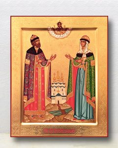 Икона «Петр и Феврония» (образец №25) Биробиджан